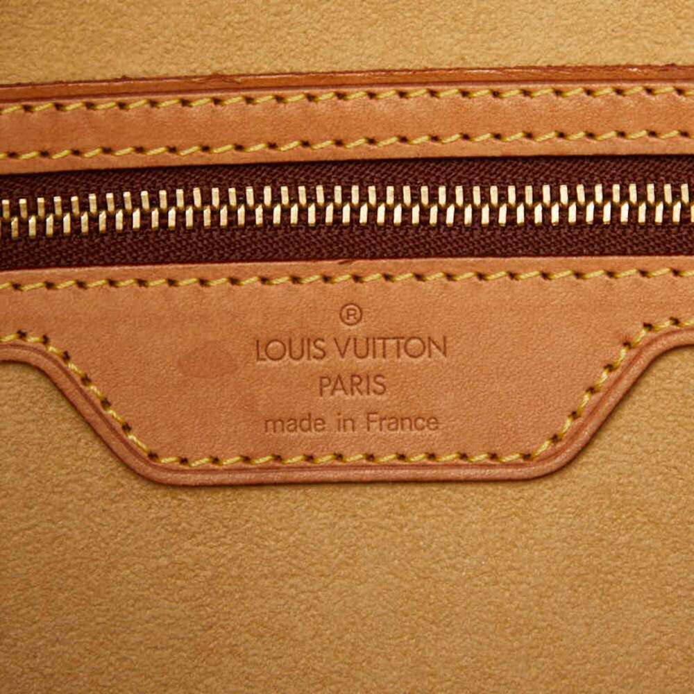 LOUIS VUITTON Authentic Brown Monogram Leather Tote Bag - Picture 11 of 12